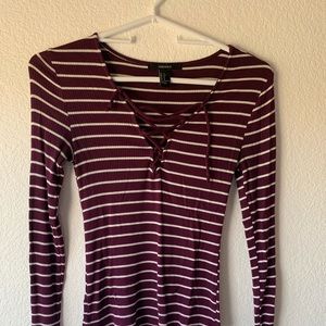 long sleeve striped shirt